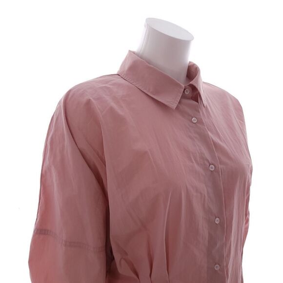 Free People Taia Womens M Solid Pink Shirt Dress OB1245762 - Picture 10 of 13